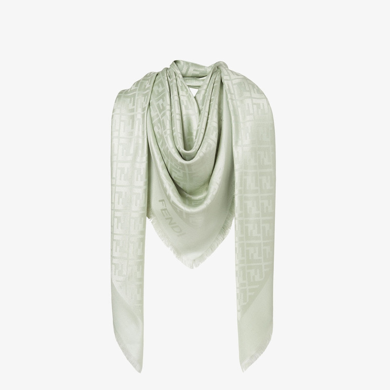 FF Shawl Pink silk and wool shawl 3