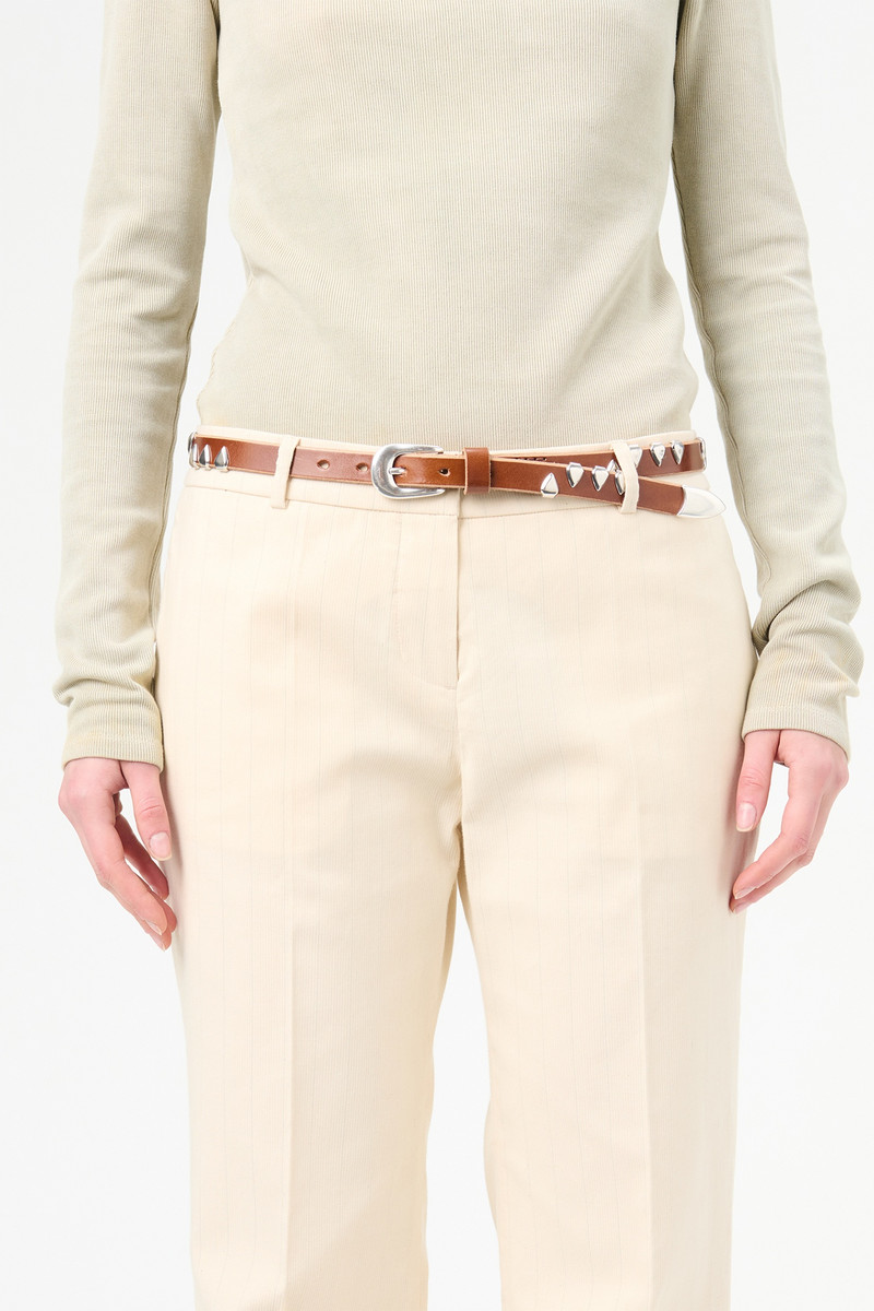 2 cm Belt Claw Hazel Bridle Leather 3