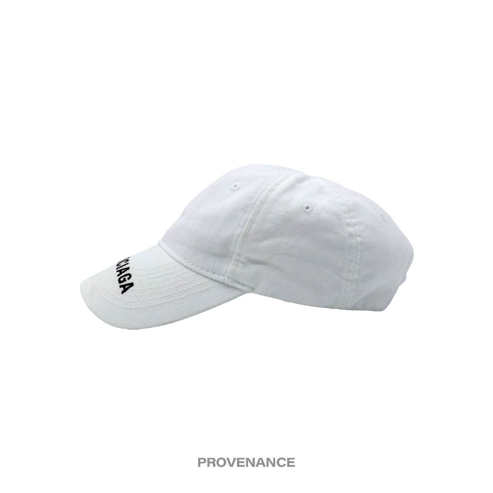 Balenciaga Embroidered Logo Cap - White - 5