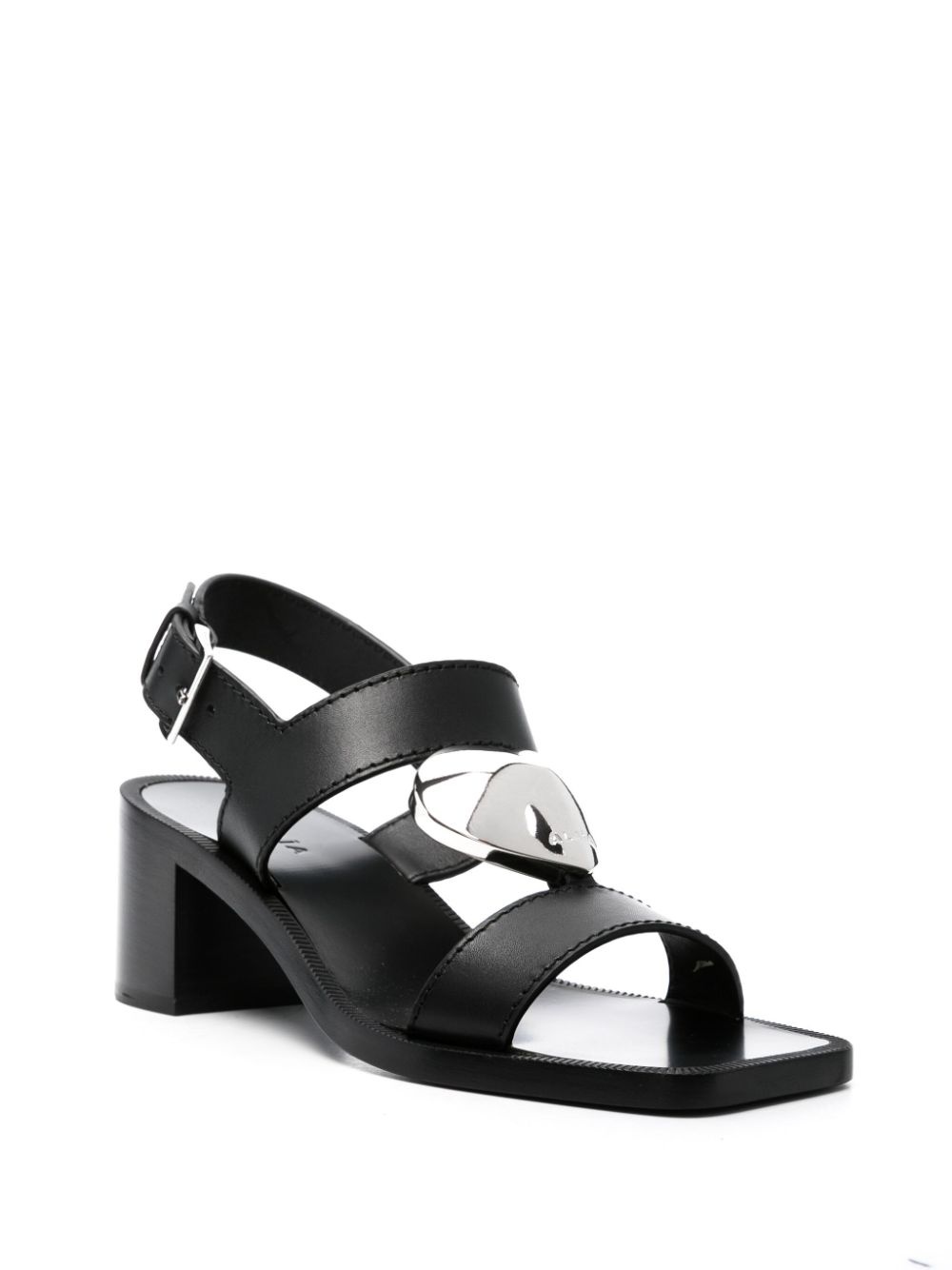 Le coeur leather sandals - 4