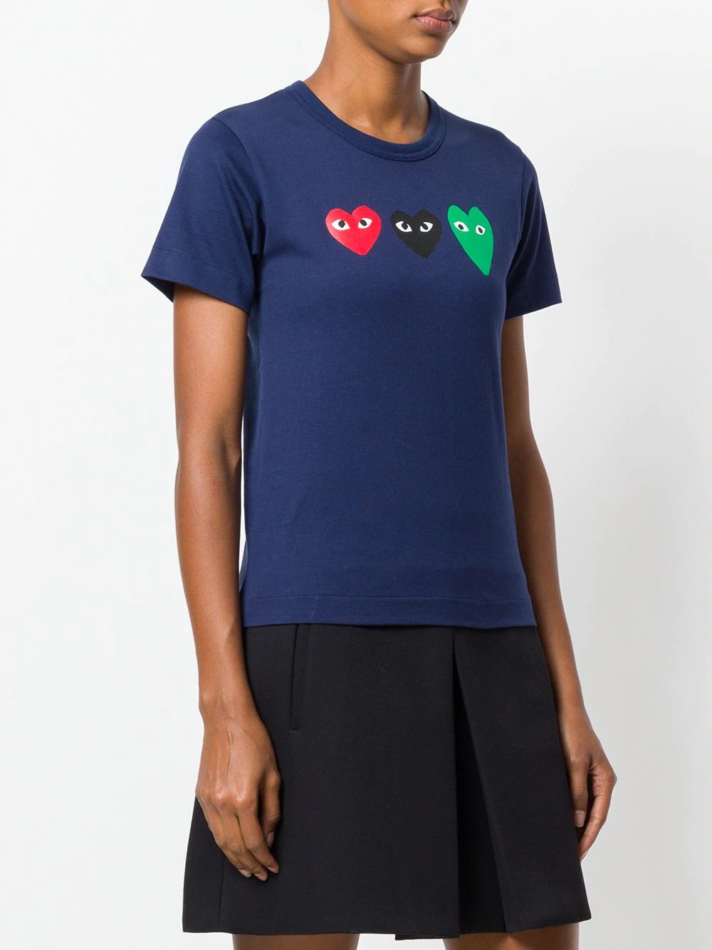 heart print T-shirt - 3