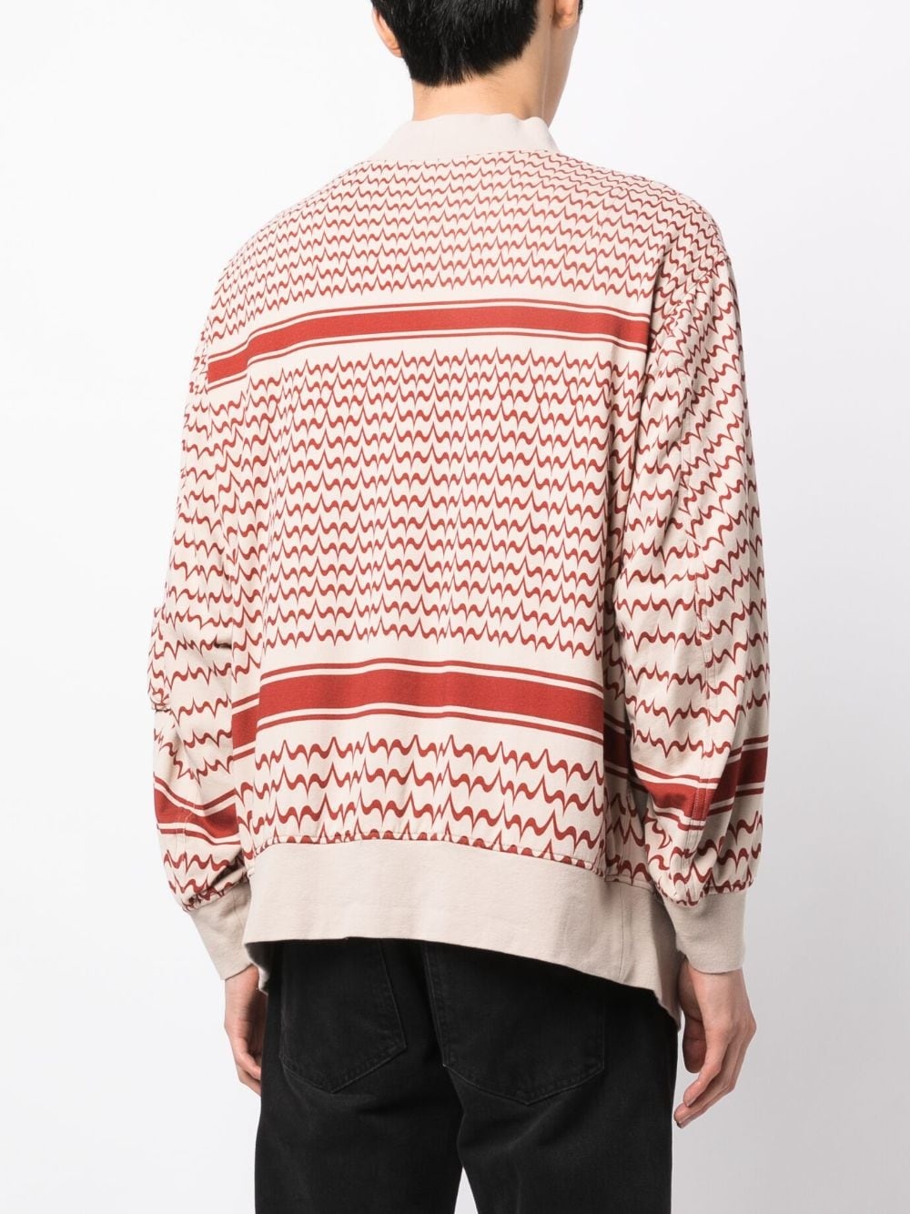 graphic-print zip-up sweatshirt - 4