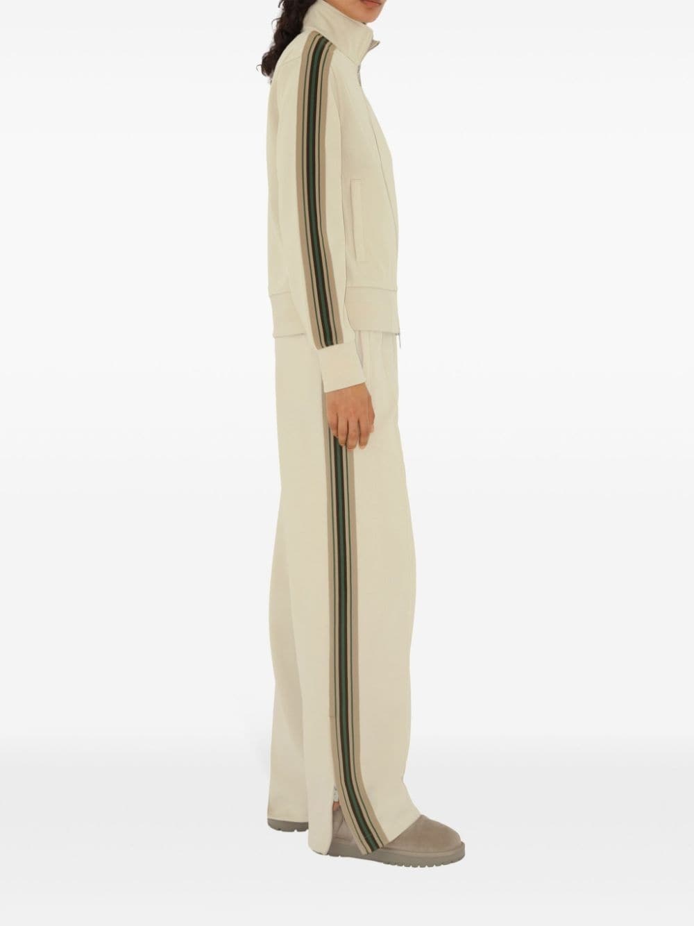 striped jersey track pants - 3