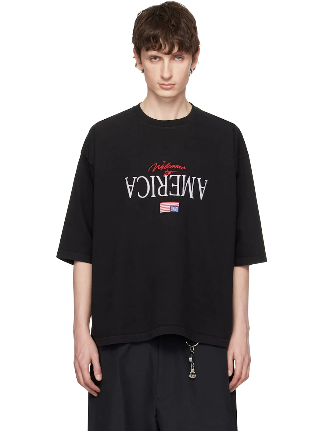 Black 'Welcome To America' Buffalo T-shirt - 1