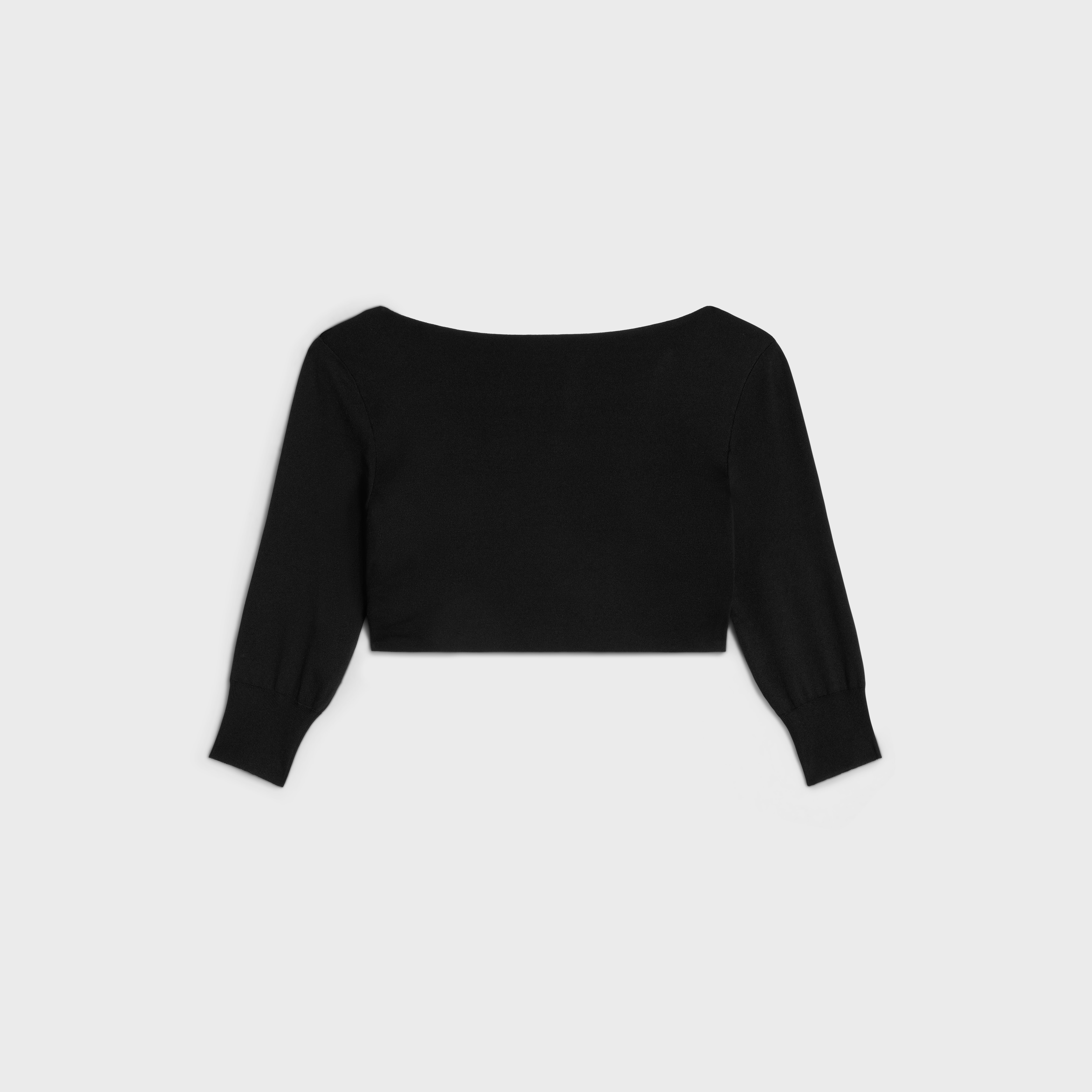 draped crop top in silk - 2