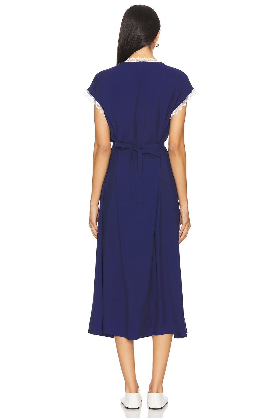 The Bow Satin Midi Dress - 3