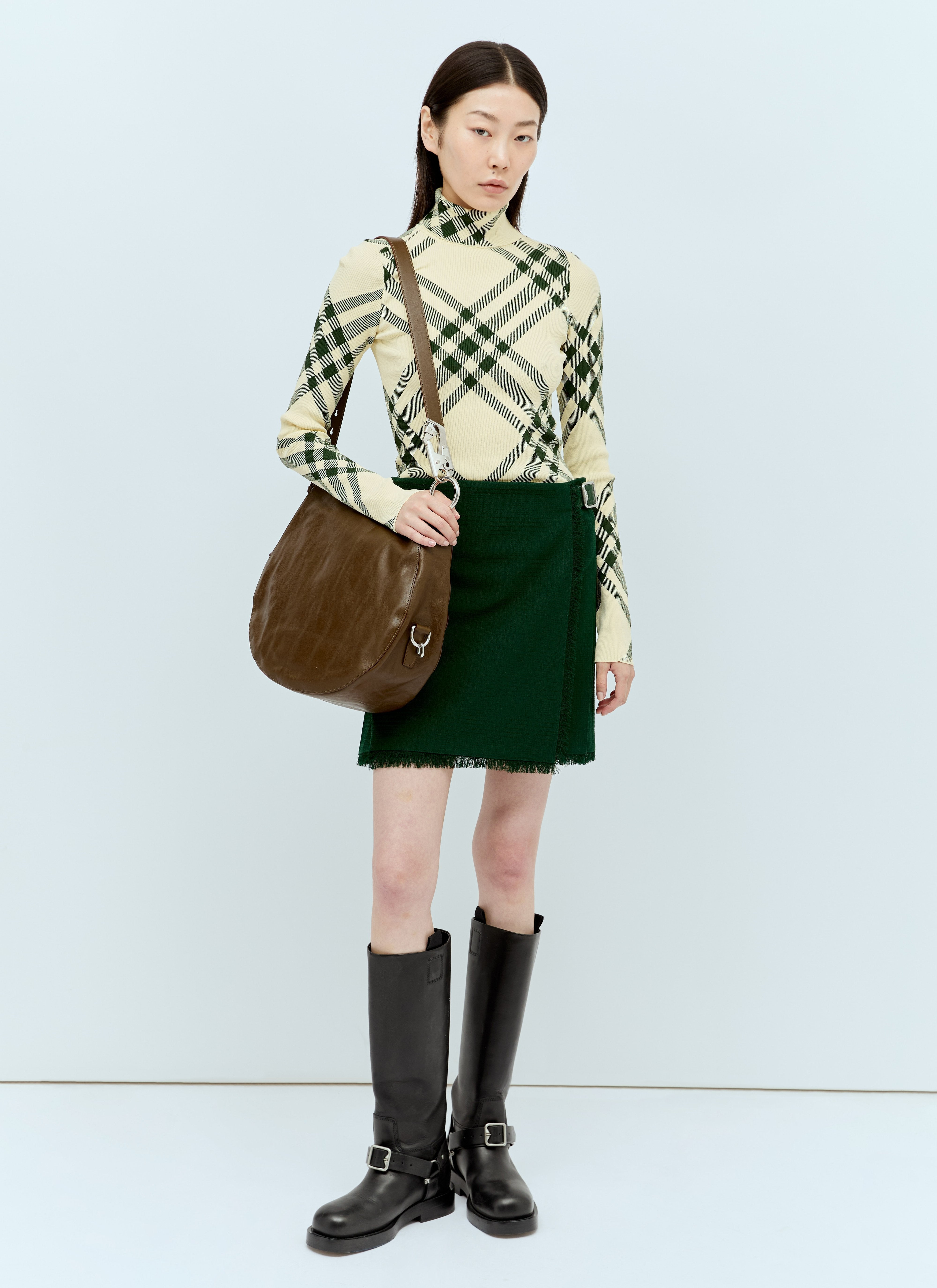 Burberry Women Ribbed Check Sweater - 2