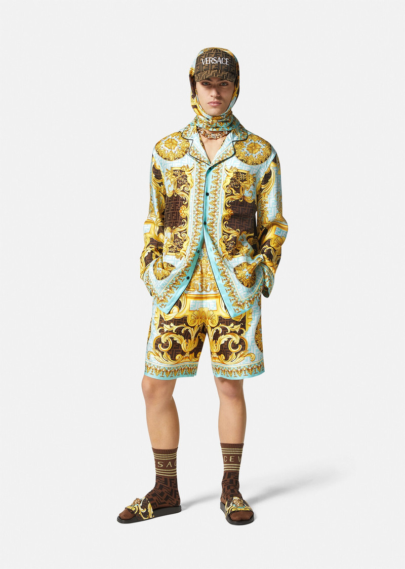 VERSACE Fendace Gold Baroque Pyjama Top outlook