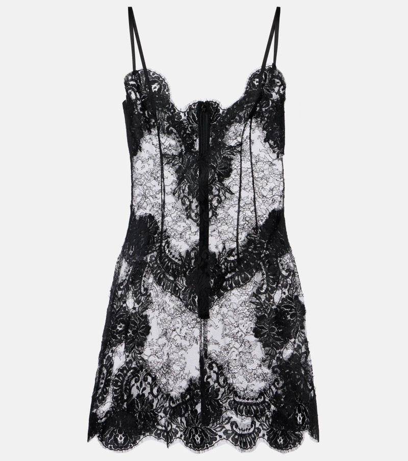 Sheer lace minidress 1