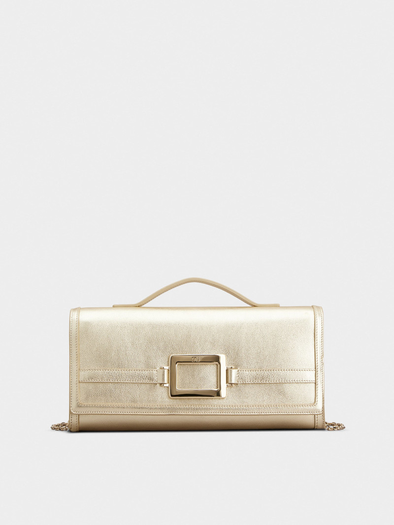 Belle Vivier Clutch in leather 1