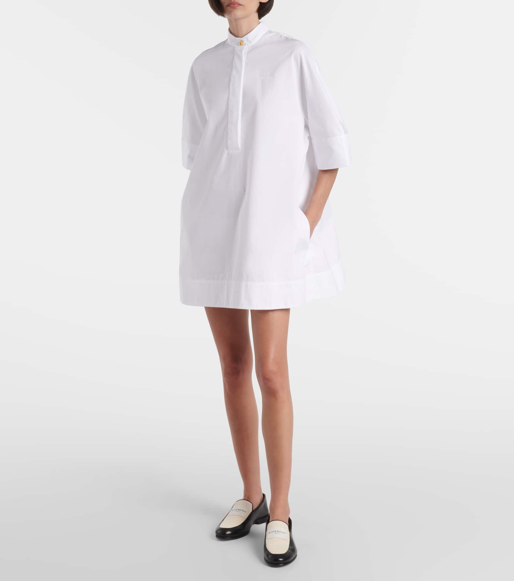 Cotton poplin shirt dress - 2
