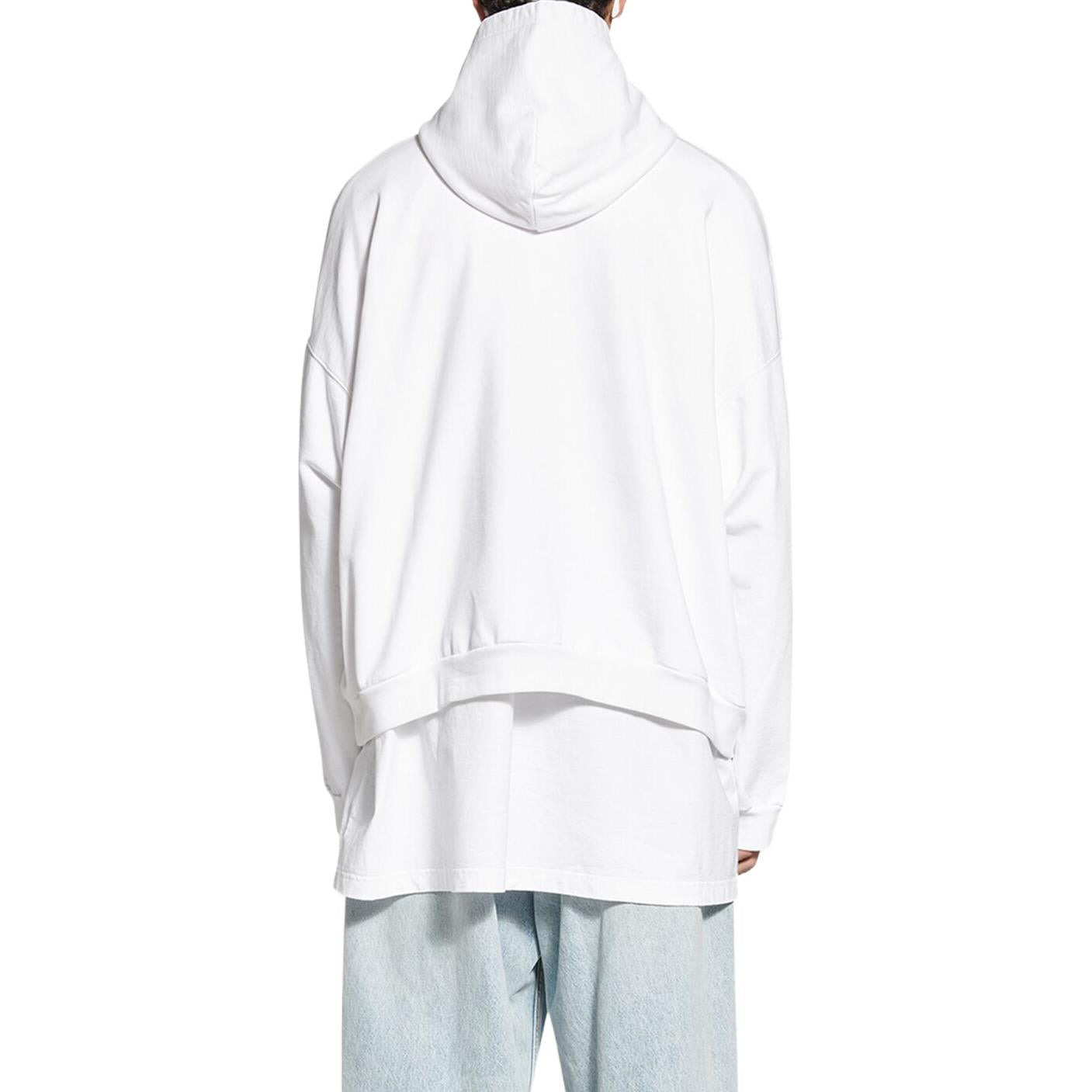 Balenciaga 5:20 Graphic Hoodie 'White Green' 674986TMVL69164 - 3