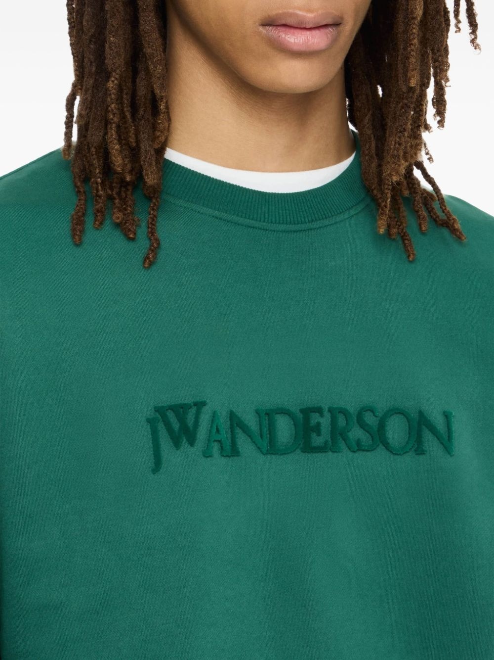 logo-embroidered sweatshirt - 4