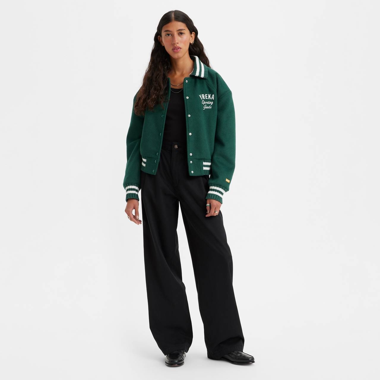 HIGH RISE PLEATED BAGGY TROUSER PANTS - 2