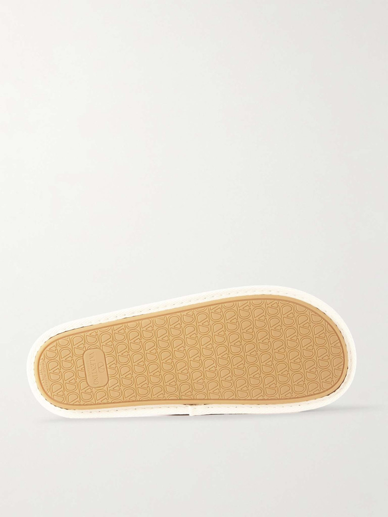 Valentino Logo-Embellished Jacquard Slippers outlook