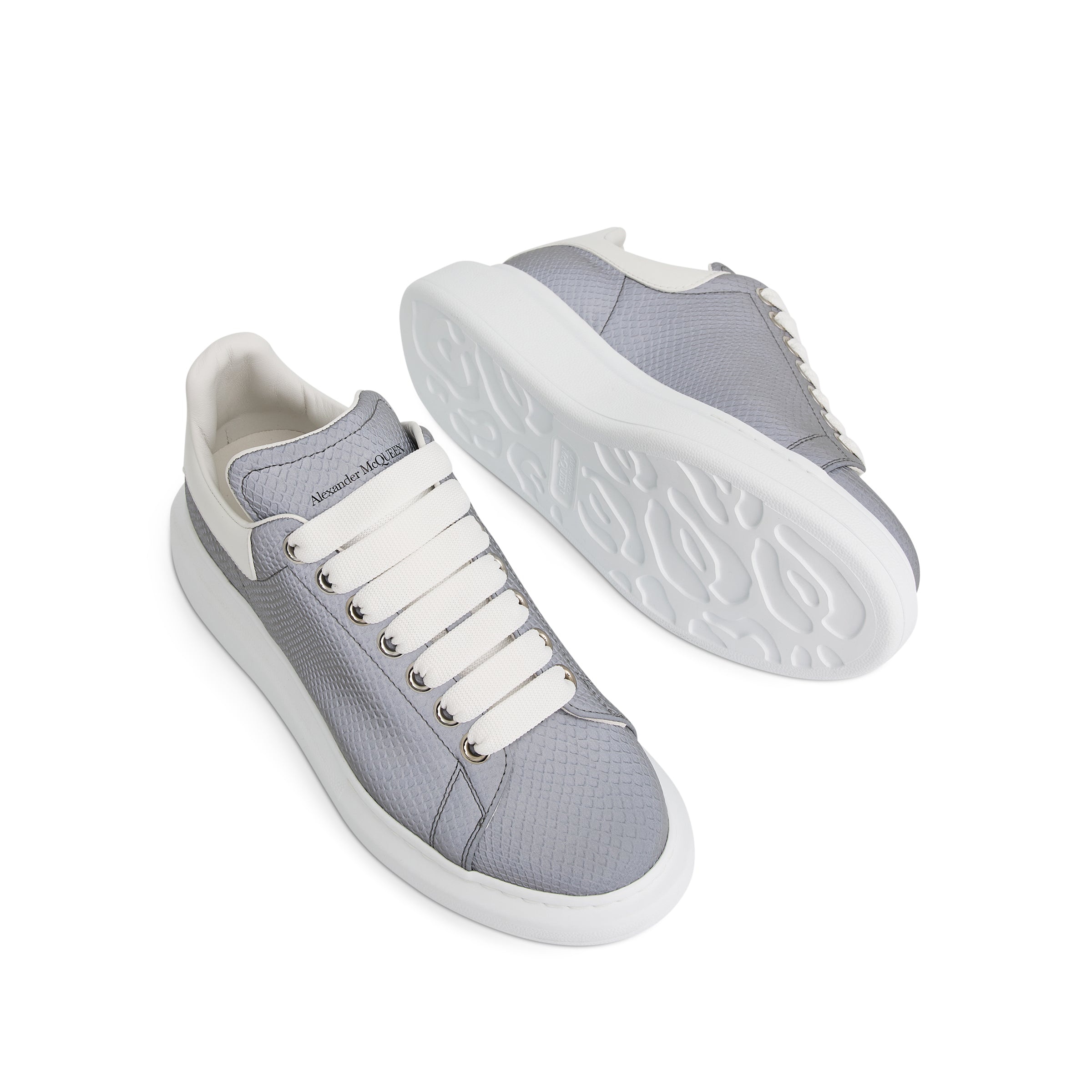 Larry Reflective Sneaker in Grey/White - 4
