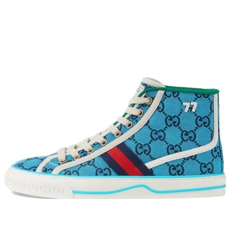 Women's Gucci Tennis 1977 GG Multicolor high-top - 1