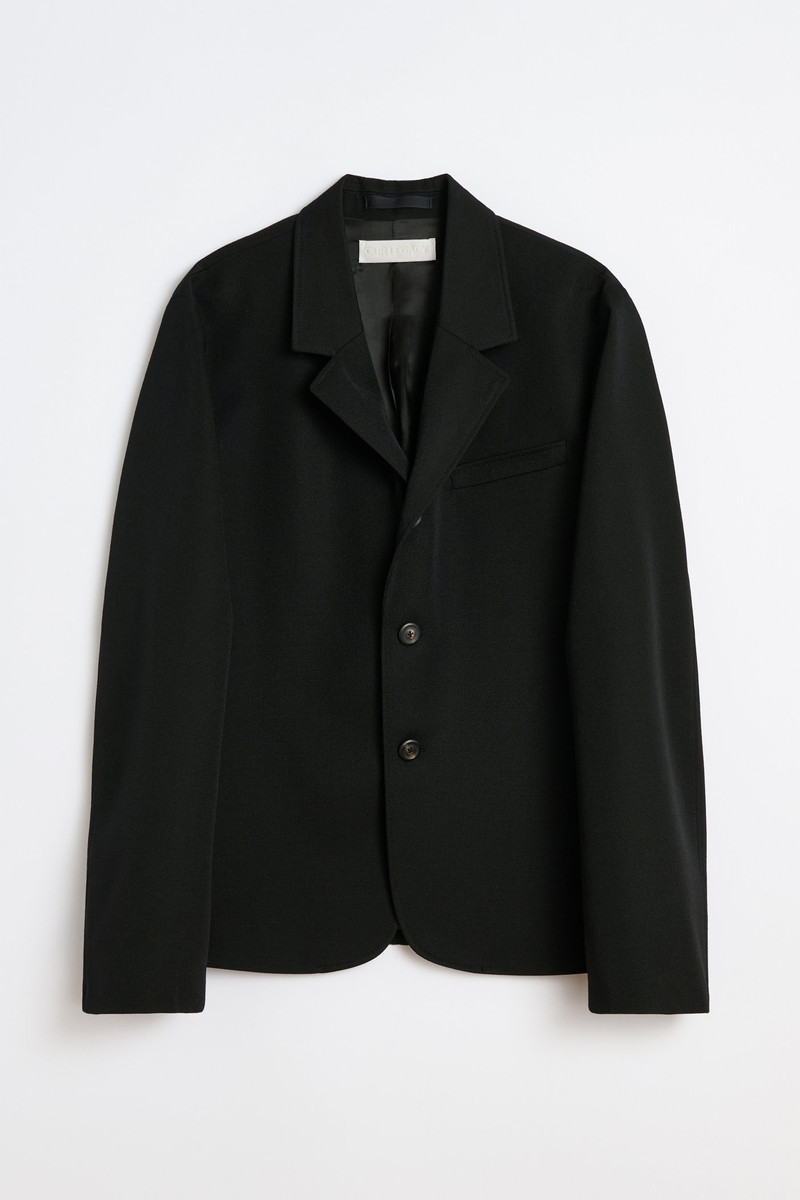 Rolling Blazer Coarse Black Gabardine 1