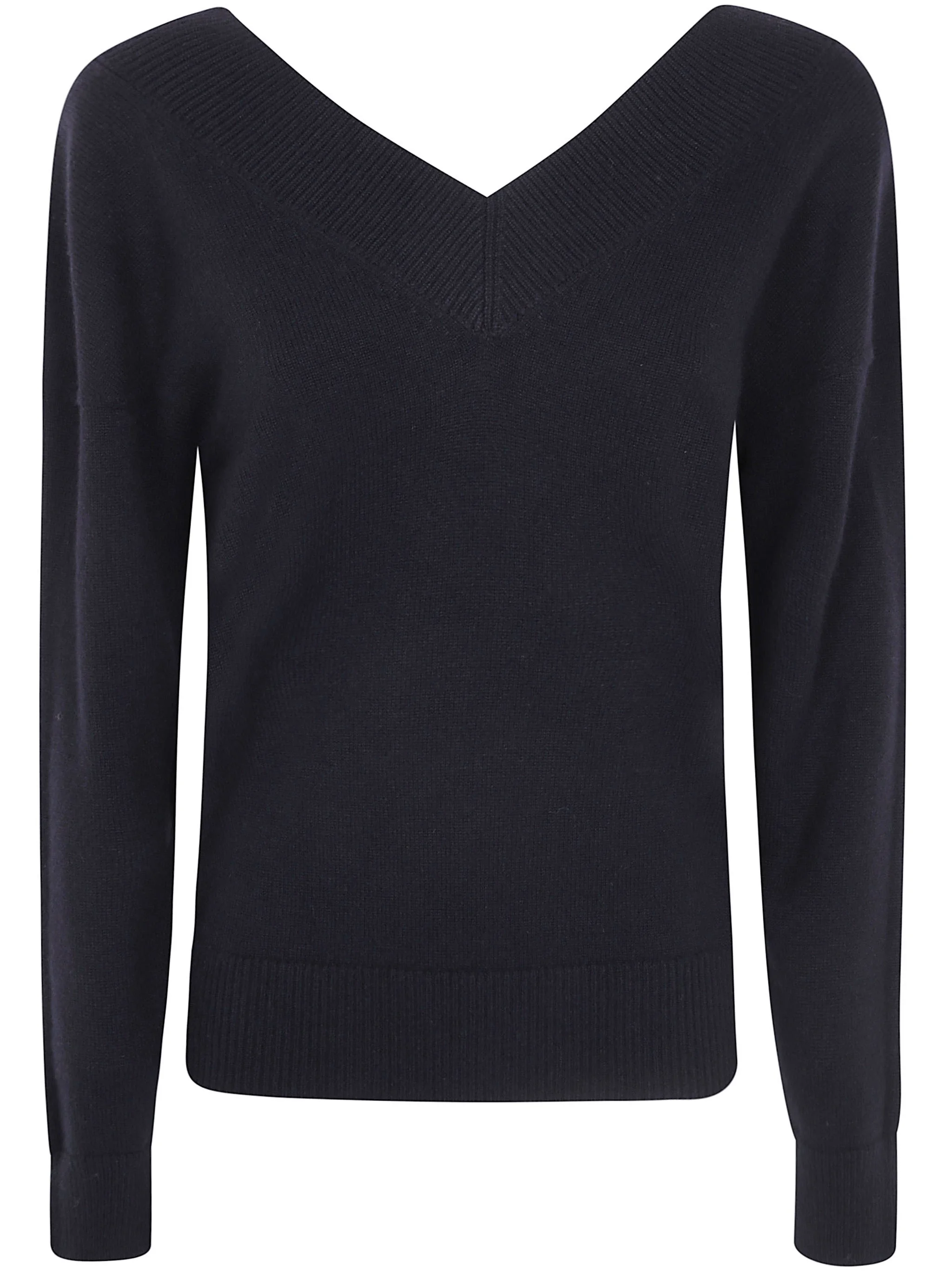 Sweater V Neck Off-Shoulders "Cashmere Fin. 7" - 1