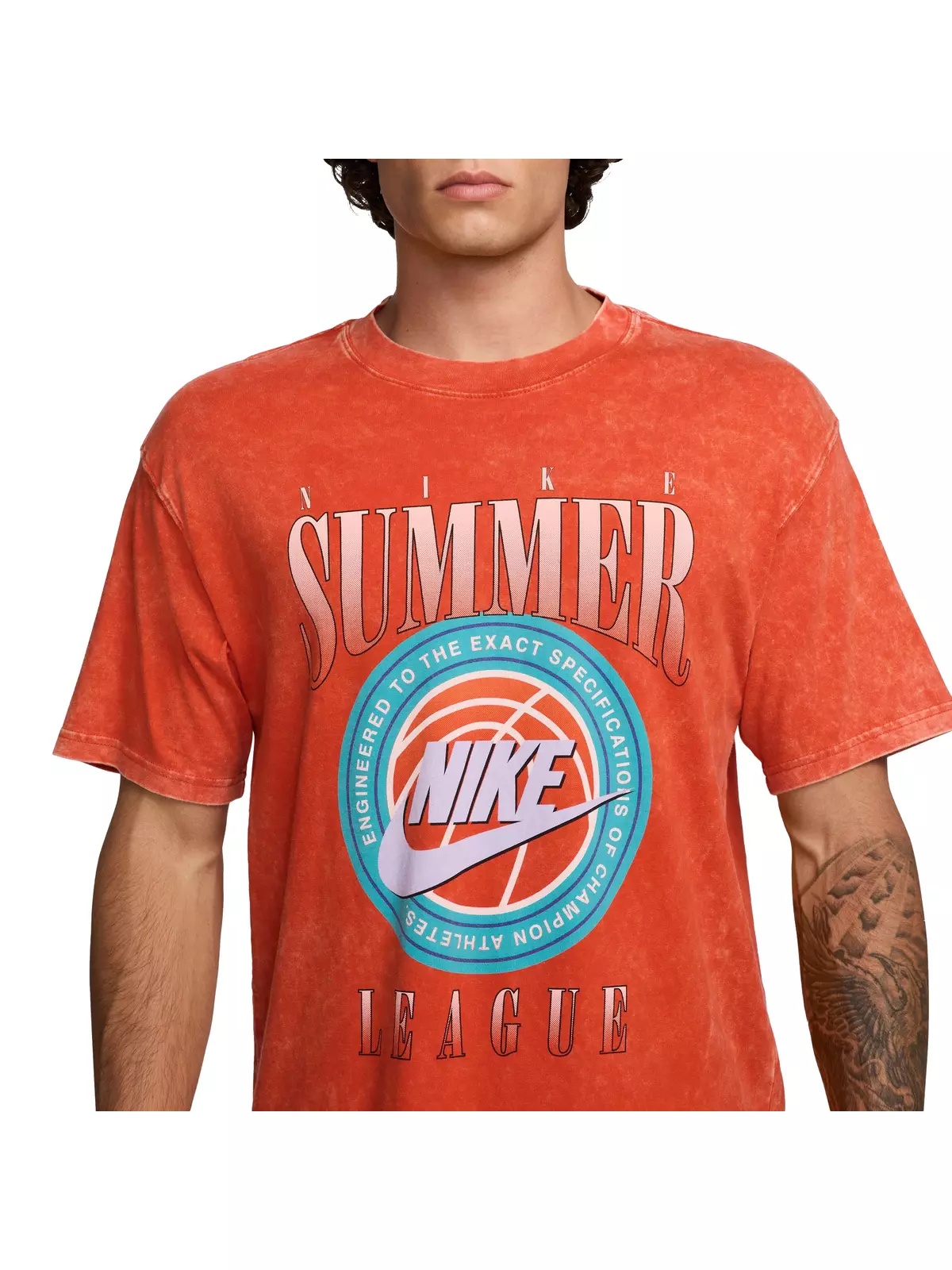 Men's Max90 Basketball Tee-Orange - 3