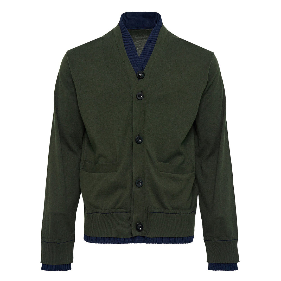 Cotton Cashmere Knit Cardigan - 1