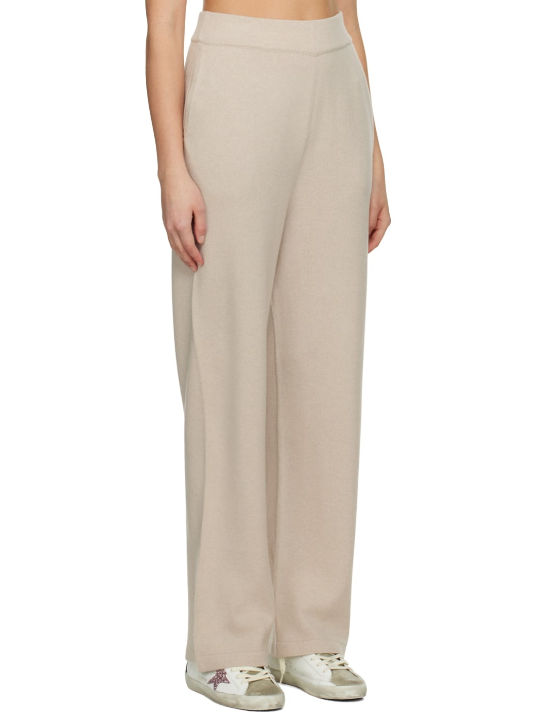 Beige Patch Lounge Pants - 2
