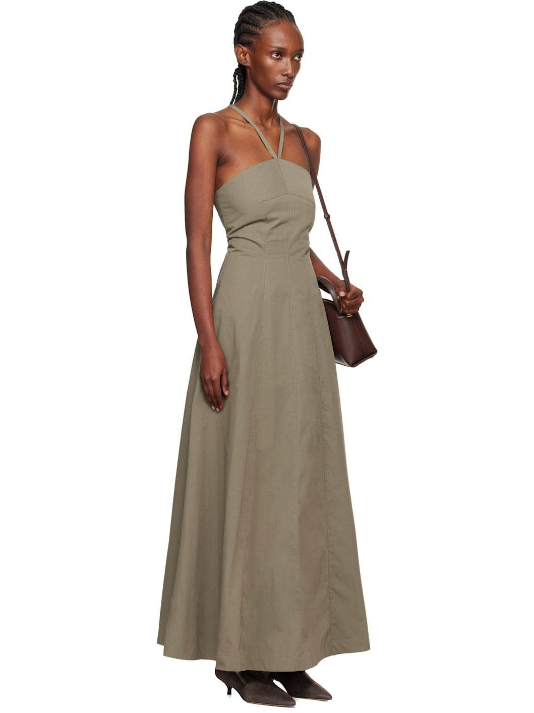 Khaki Poise Maxi Dress - 2