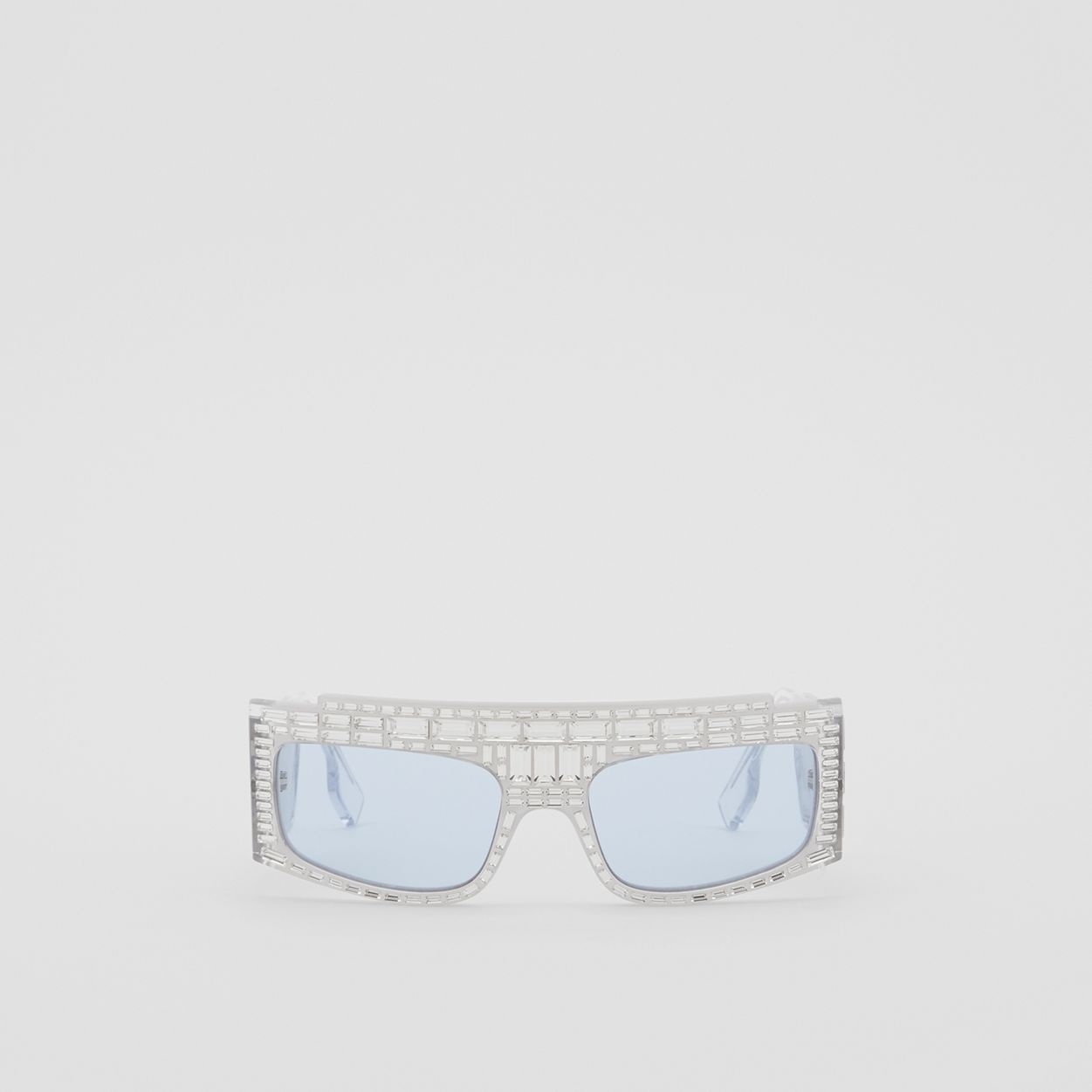 Crystal Rectangular Frame Sunglasses - 1