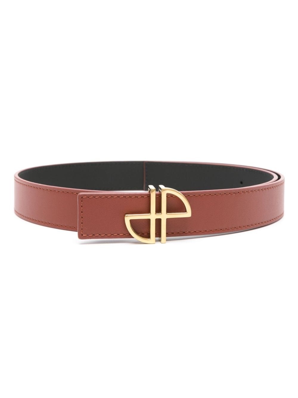 JP-buckle leather belt - 1