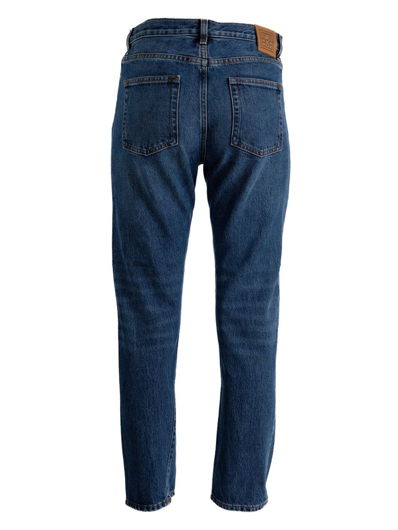 Totême five-pocket logo-patch jeans outlook