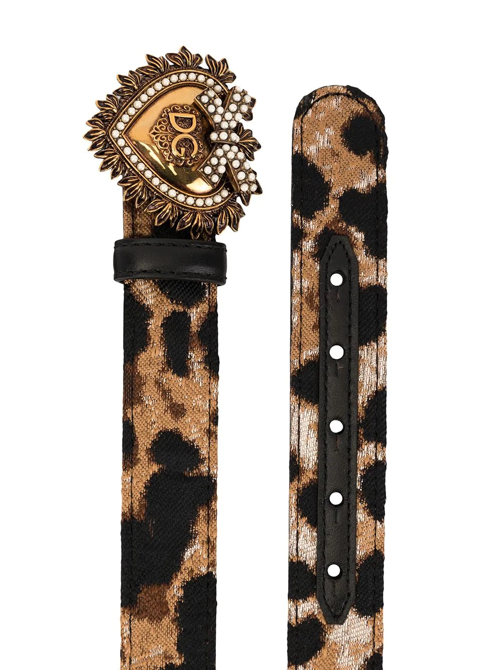 leopard print Devotion belt - 2