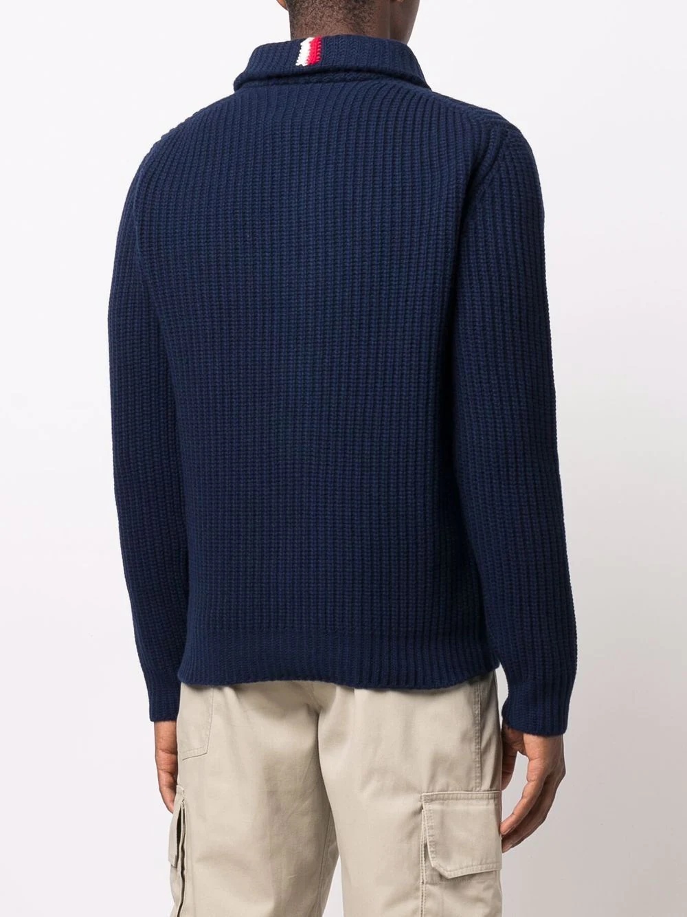 ribbed-knit high-neck jumper - 4