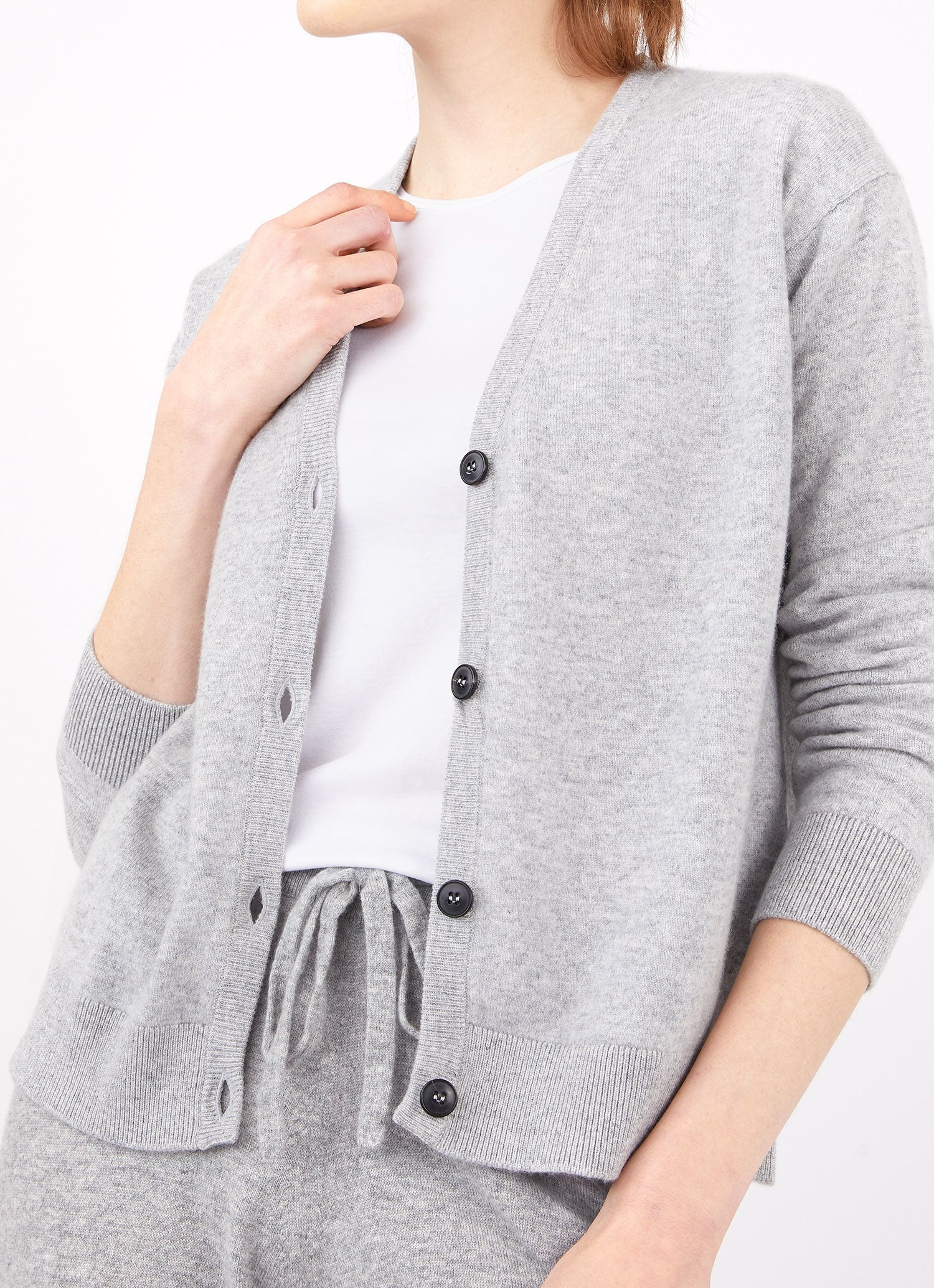 Cashmere Boxy Cardigan - 2