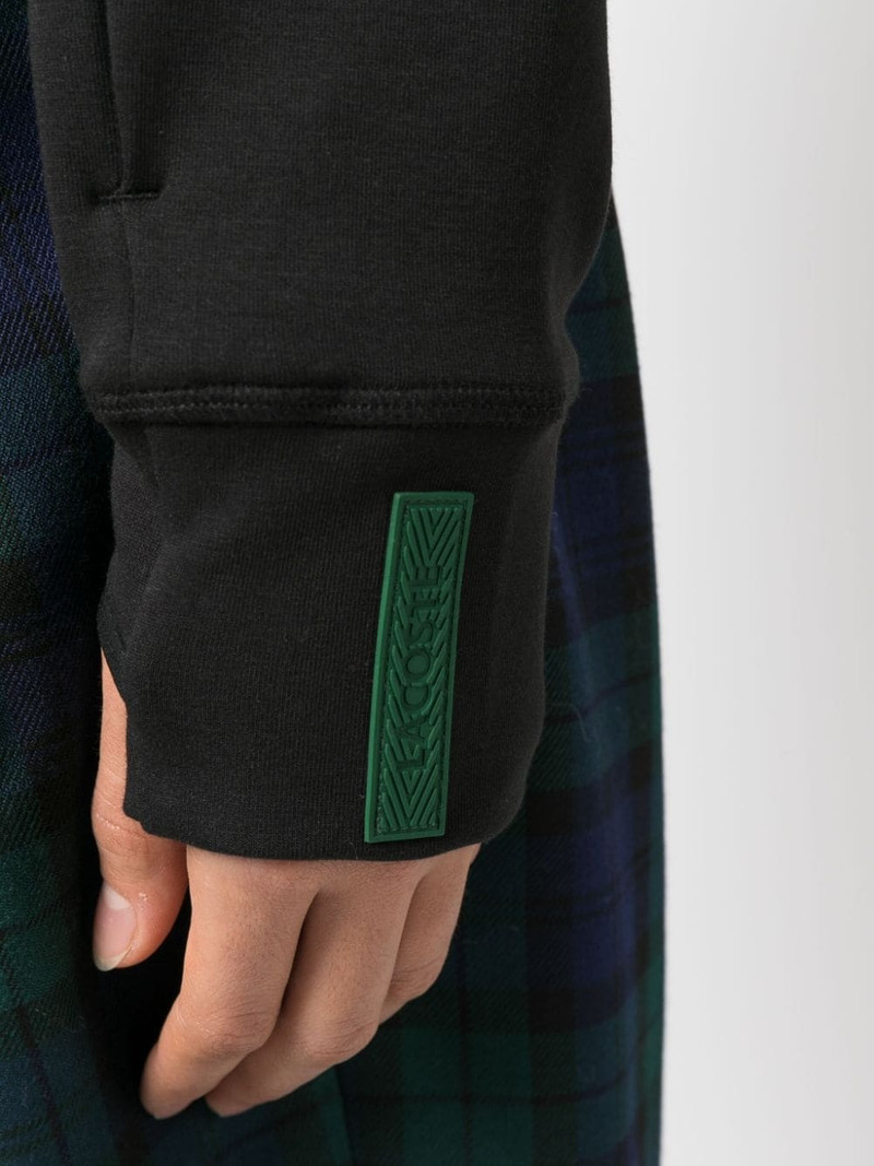 embroidered-logo thumb-slot hoodie 5