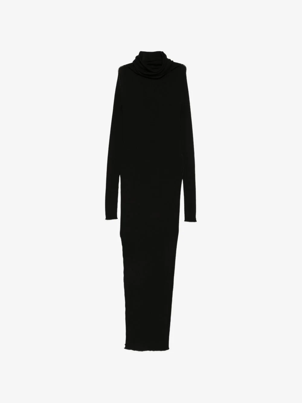 ribbed side-slit maxi dress - 1