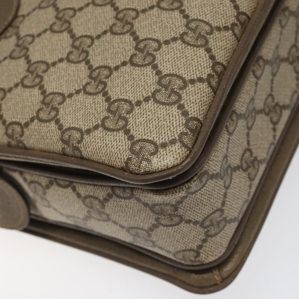 GUCCI GG Supreme Web Sherry Line Hand Bag Pvc Beige Gold 41 02 079 - 15