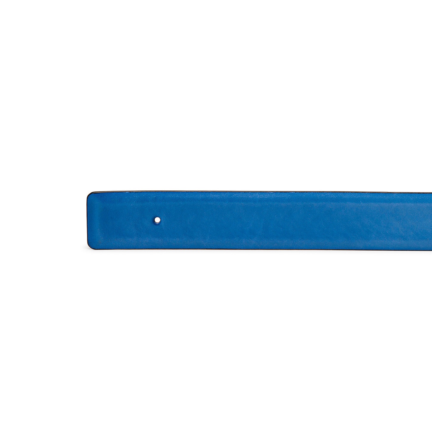 Light blue leather belt strap - 4