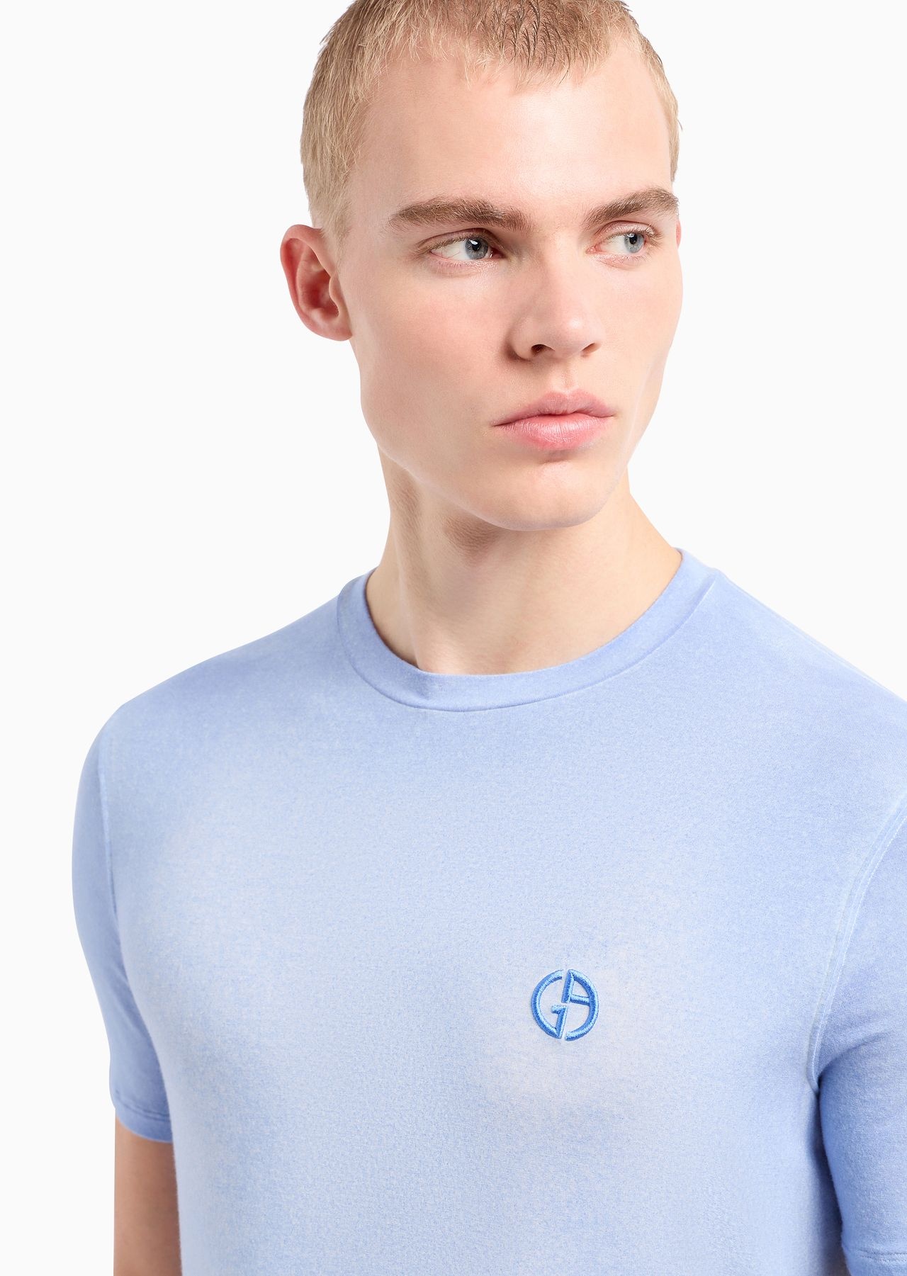 Modal blend jersey crew-neck T-shirt - 6