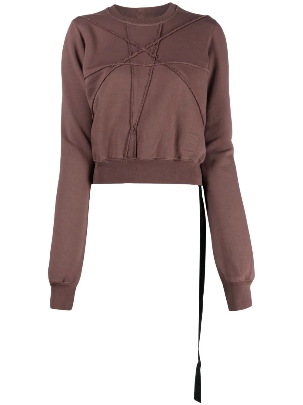 organic cotton cropped sweatshirt - 1