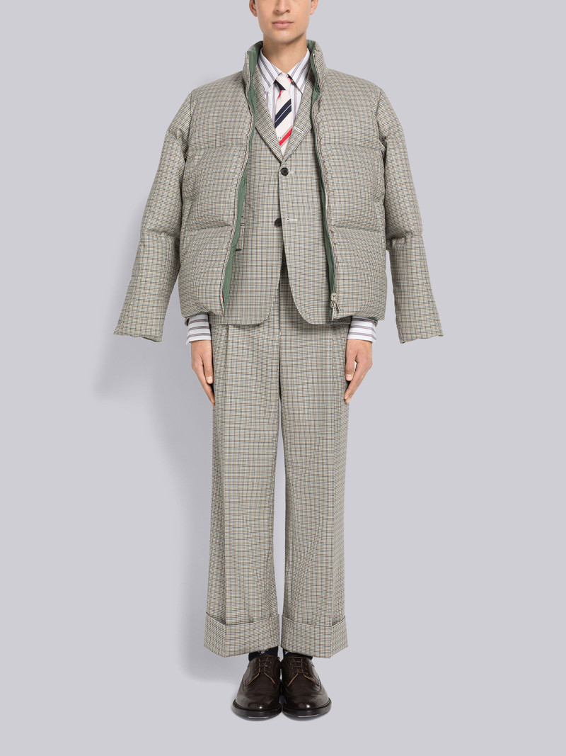 Wool Houndstooth Single Pleat Trouser 4