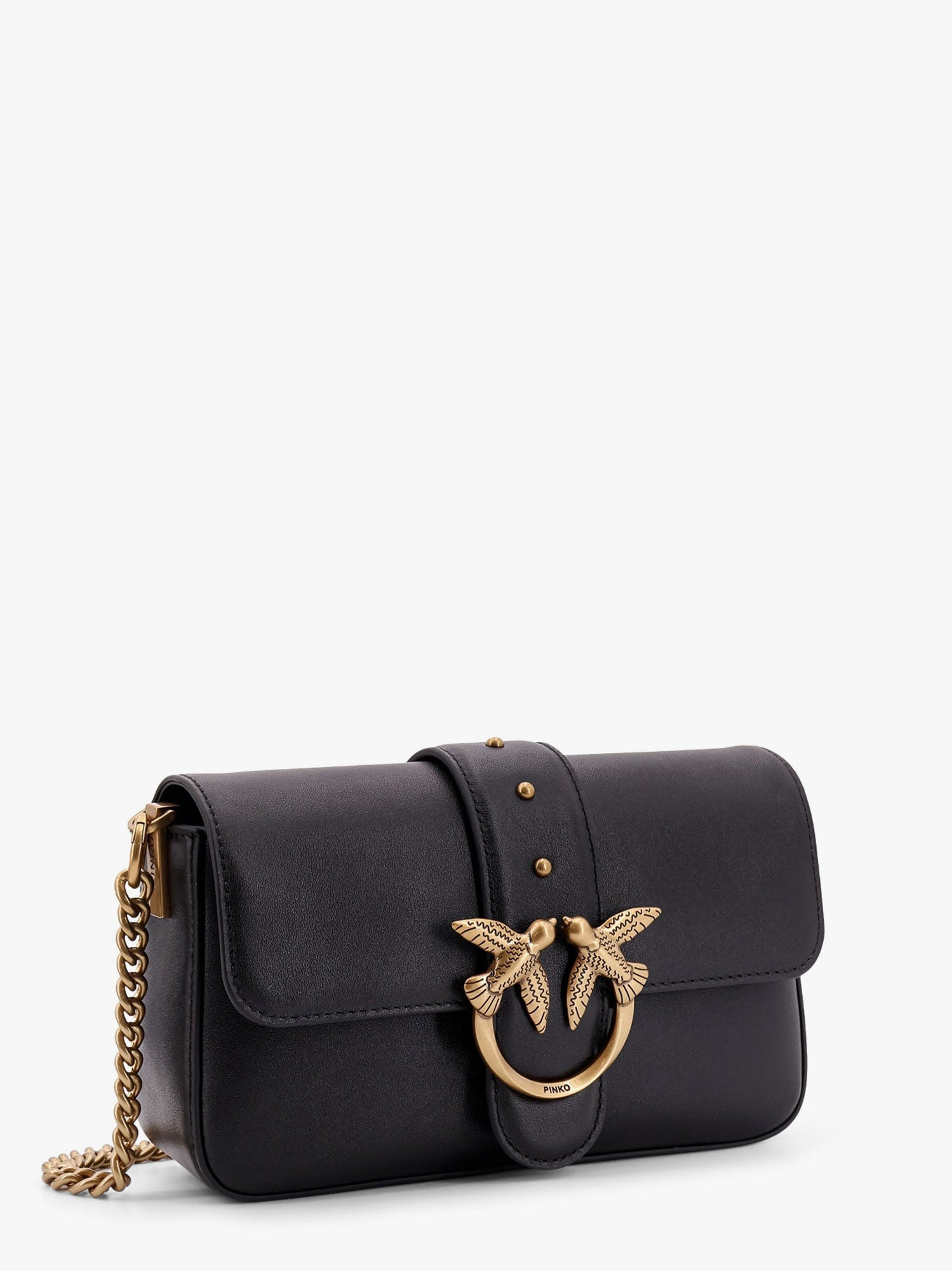 Pinko Love One Mini Leather Shoulder Bag - 3