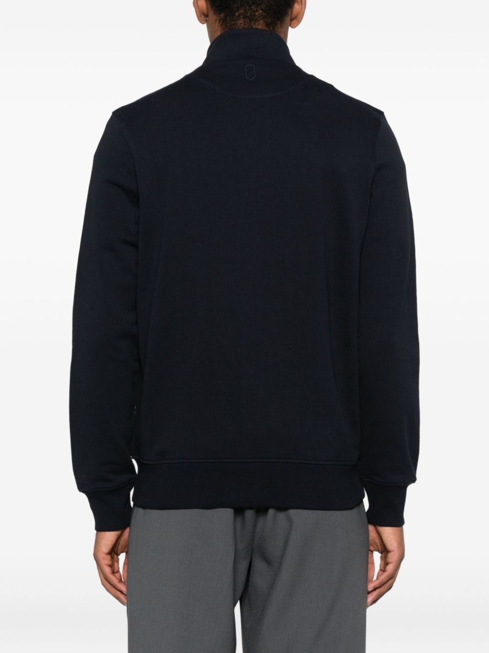 zip-up cotton sweatshirt - 4