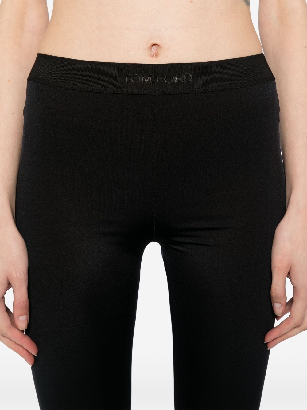 logo waistband leggings - 5
