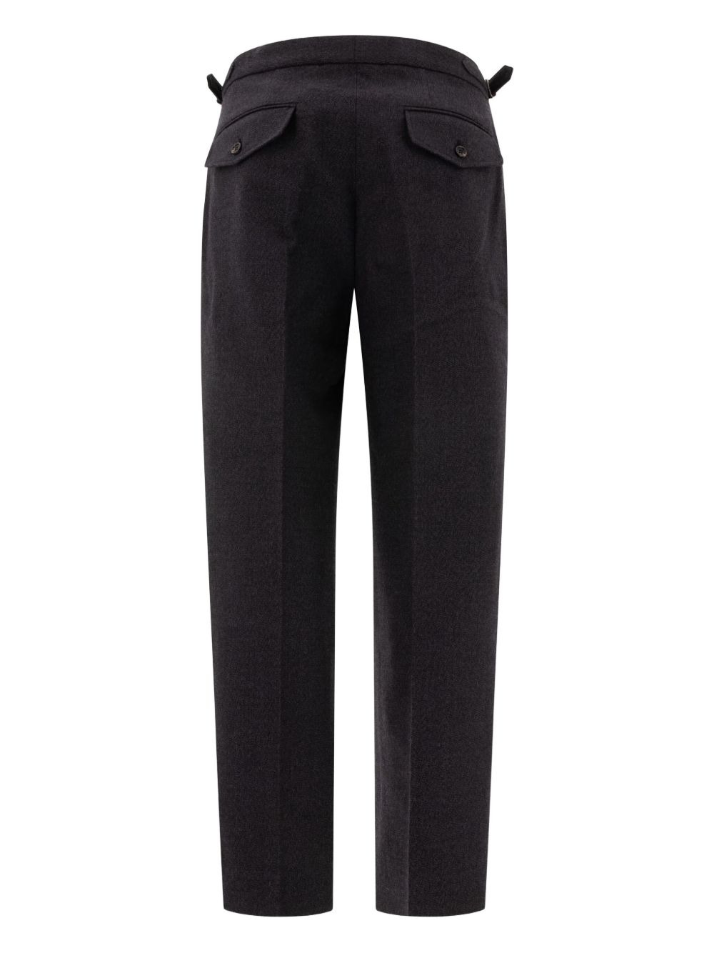 pleated buckle-detailing trousers - 2