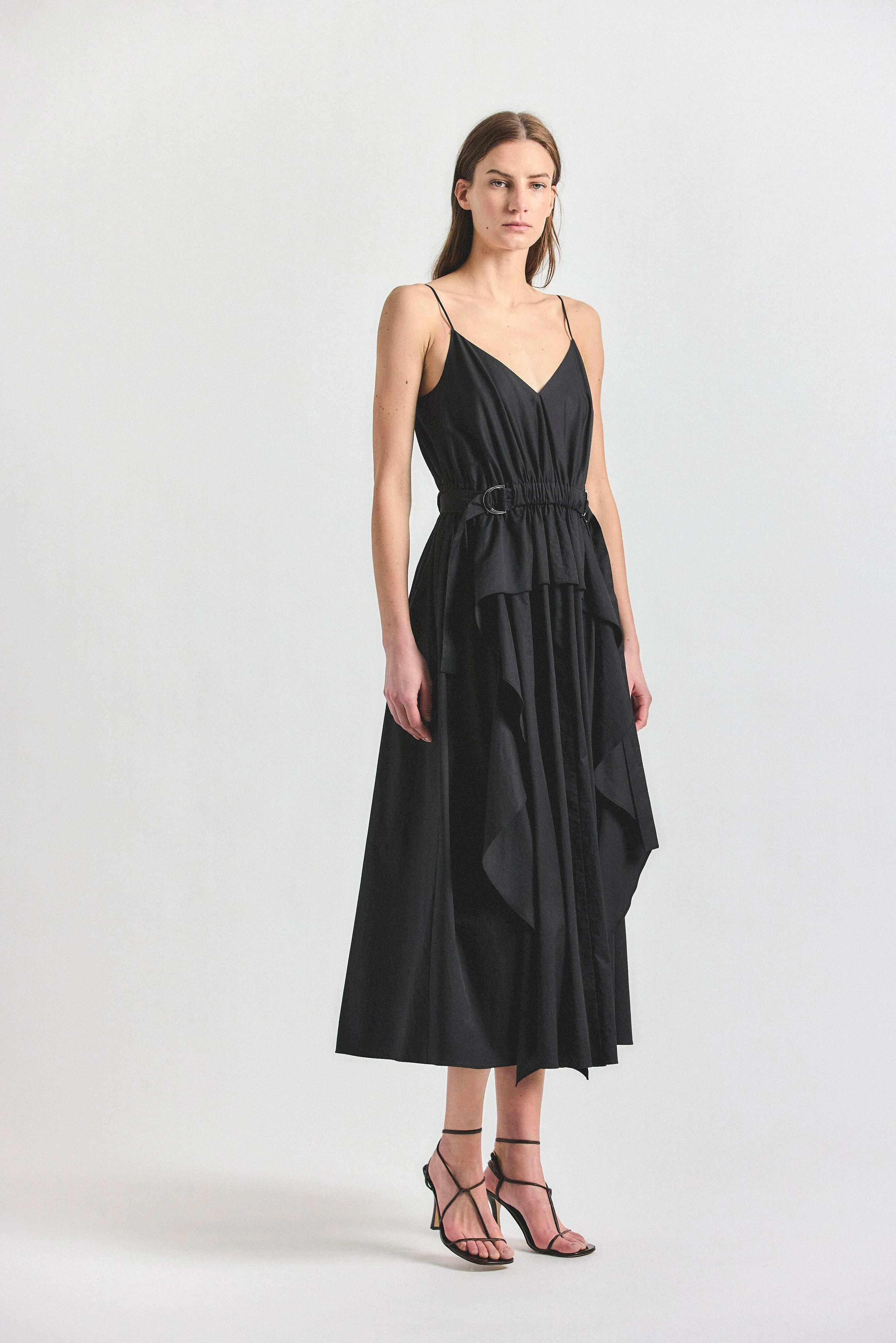HATTIE RUFFLE FRONT DRESS - 1