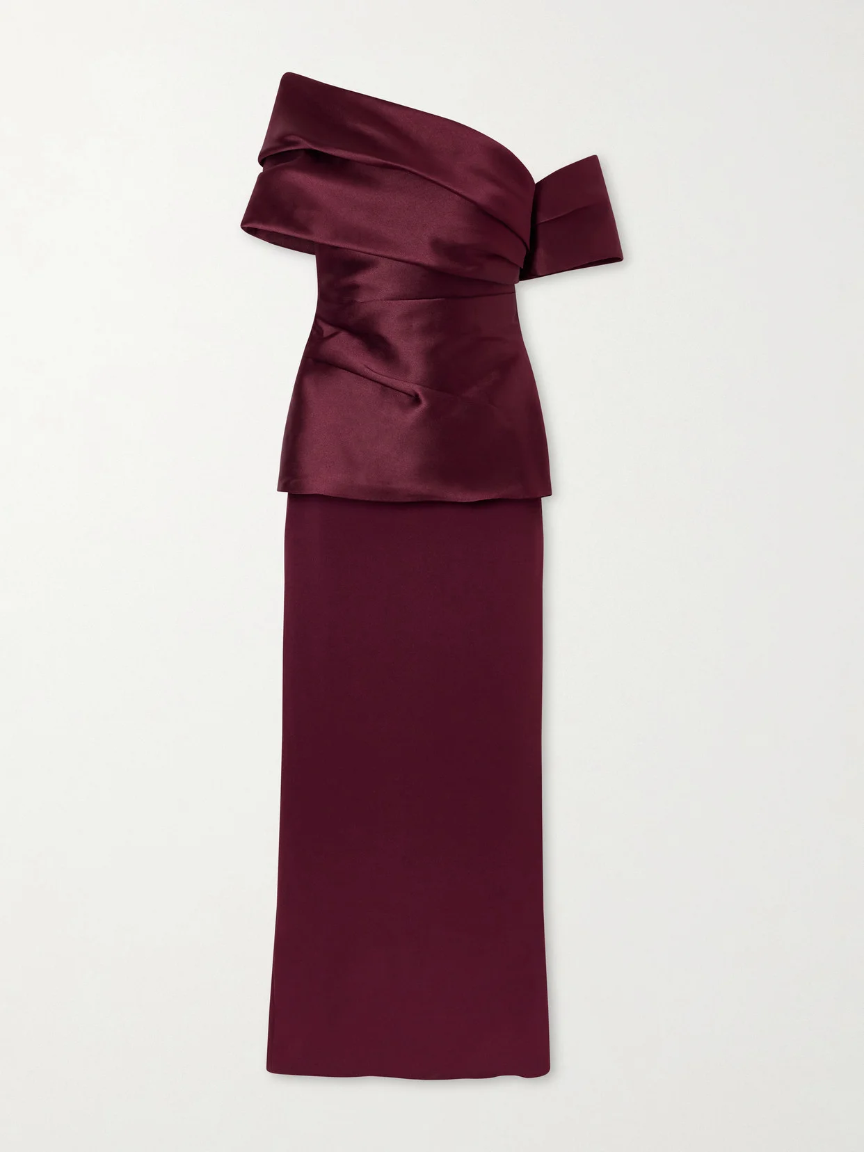 Lucine Off-the-shoulder Satin-twill Gown - 1