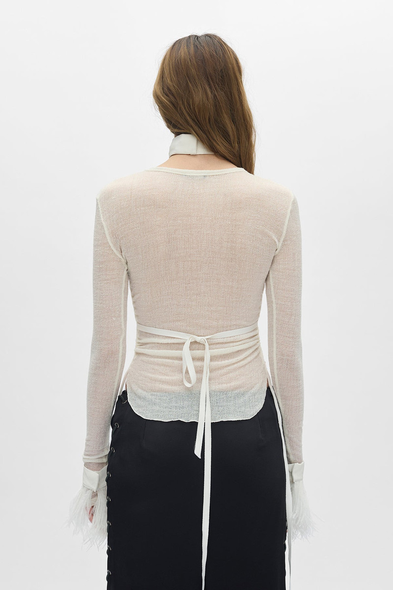 Vaya Cuffs With Frisee Feather 4