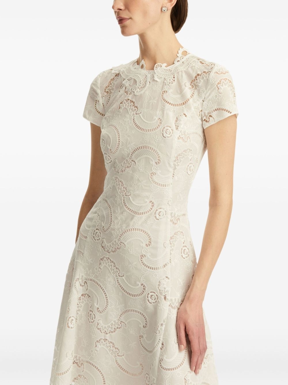 guipure lace dress - 5
