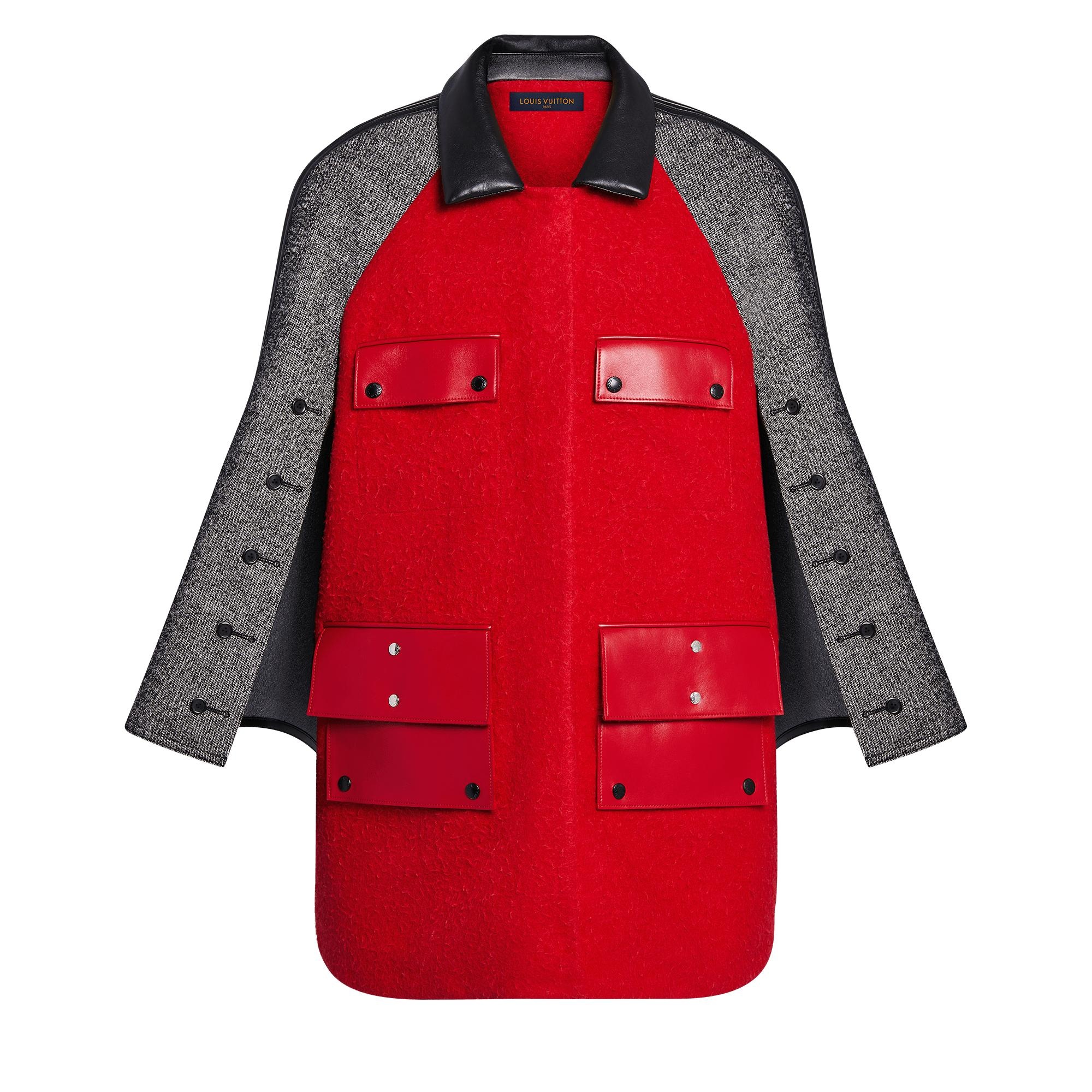 Open Sleeve Contrast Coat - 4