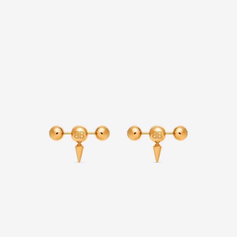 Women's Force Bar Earrings in Gold 1